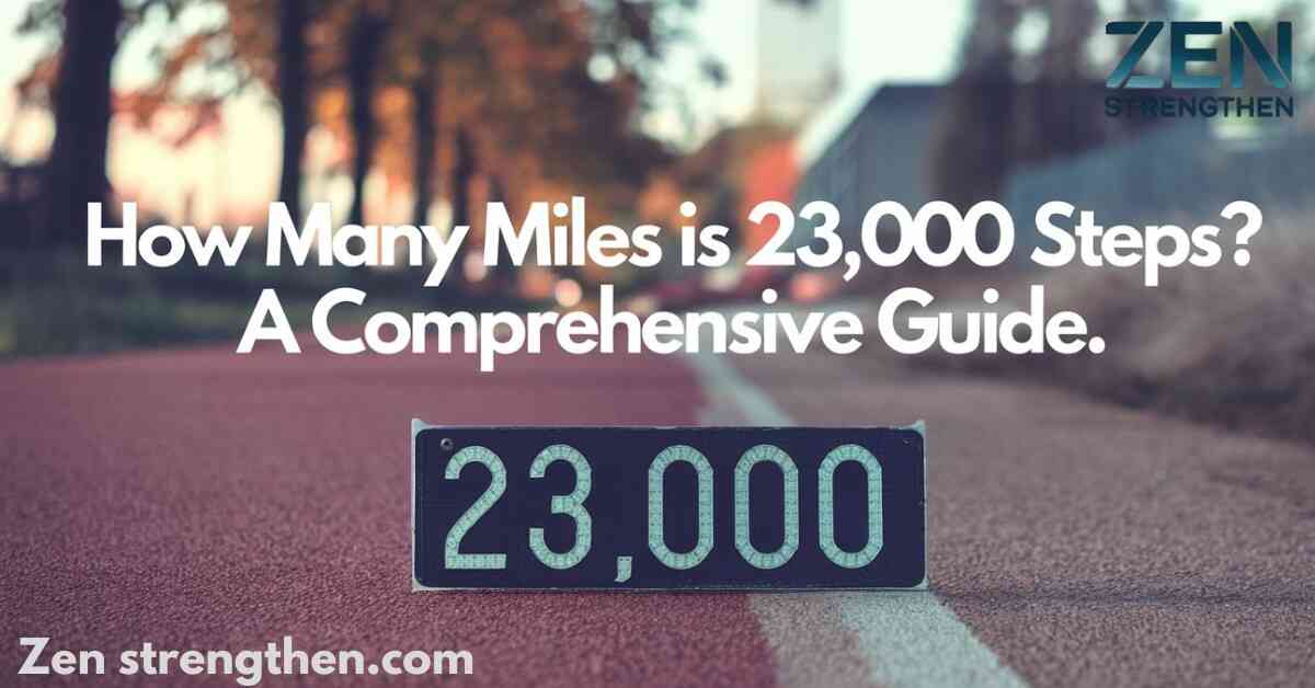 how many miles is 23 000 steps